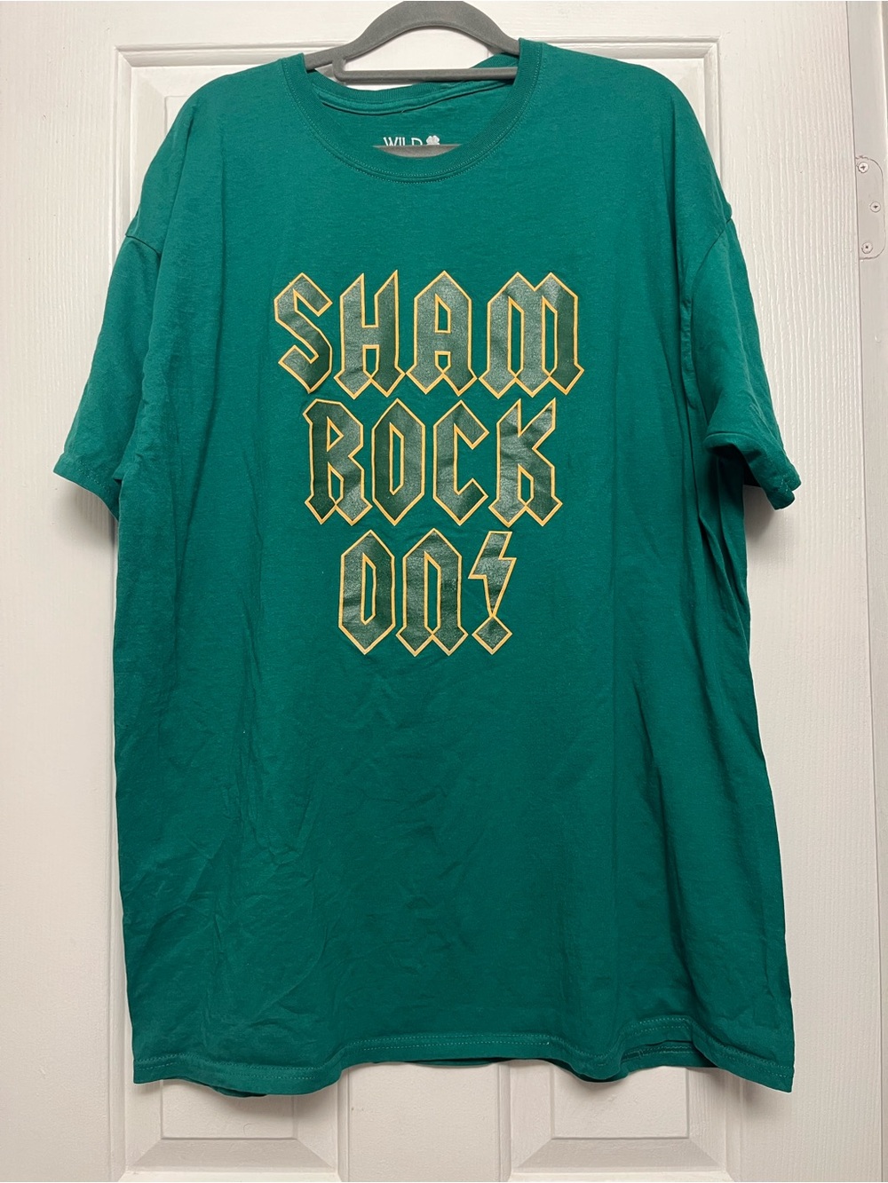 wild clover green Graphic 'Sham Rock On!' Short Sleeve Tee